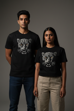 Couple lifestyle shot leopard t-shirts