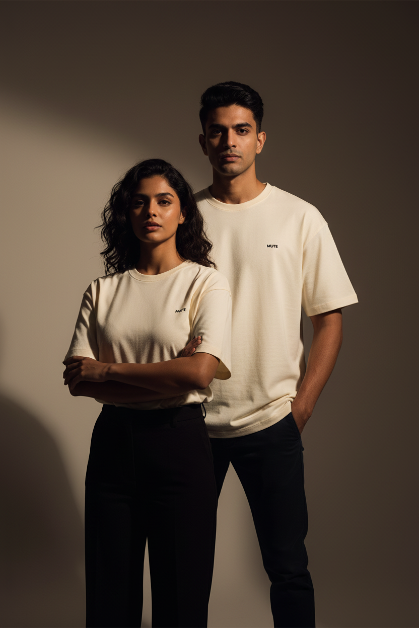 MUTE | Signature Terry Tee in Ivory