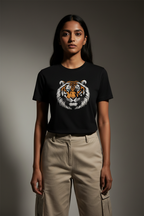 Female front view tiger t-shirt