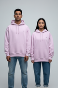 Front view - baby pink hoodie