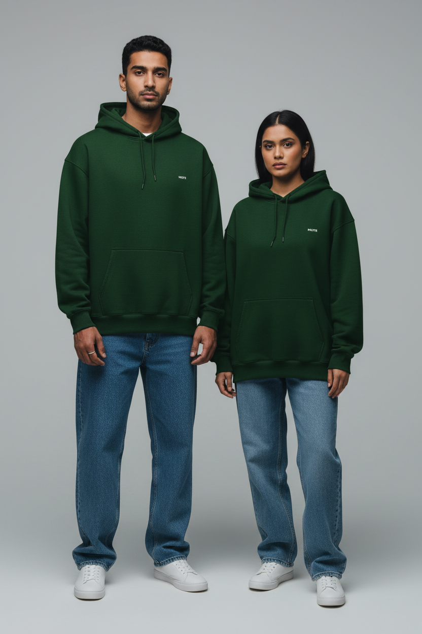 MUTE | SIGNATURE HEAVYWEIGHT HOODIE in deep forest