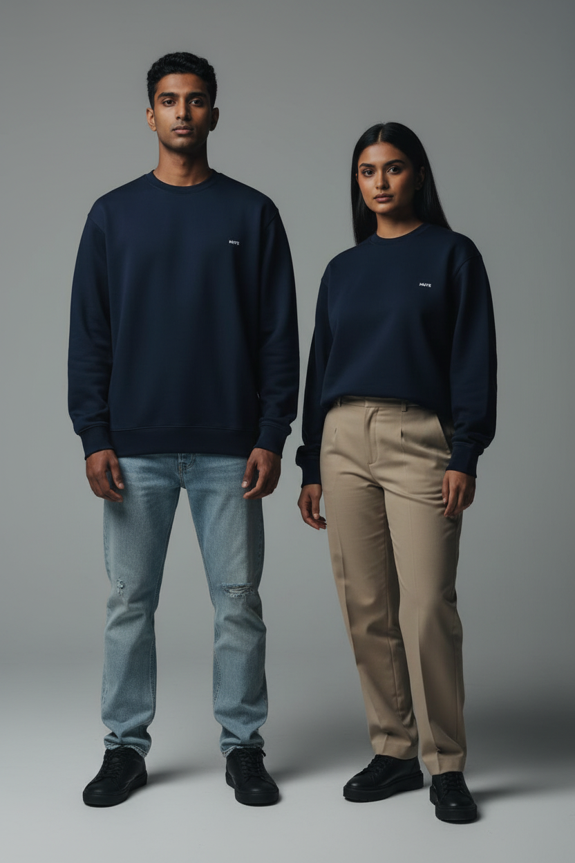 MUTE | signature heavyweight sweatshirt in Ink