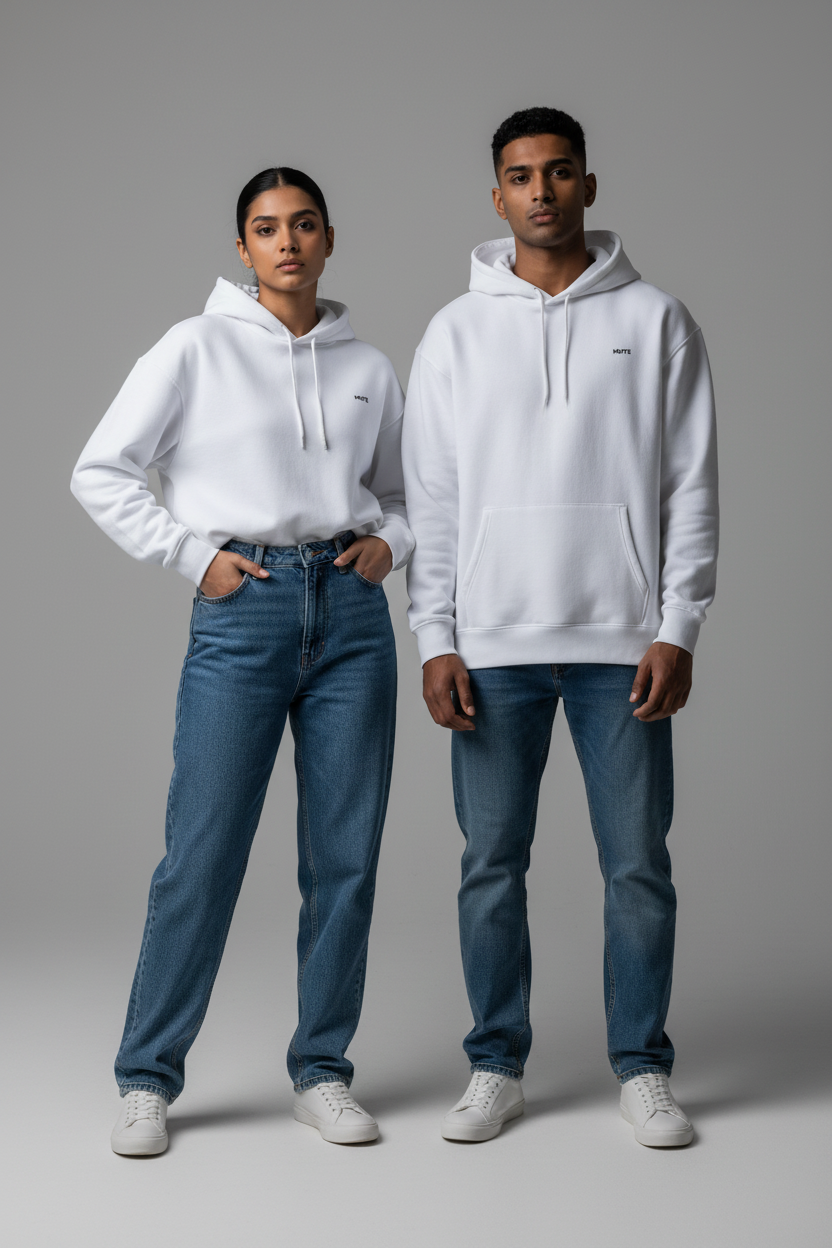 MUTE | Signature Heavyweight Hoodie in Bone