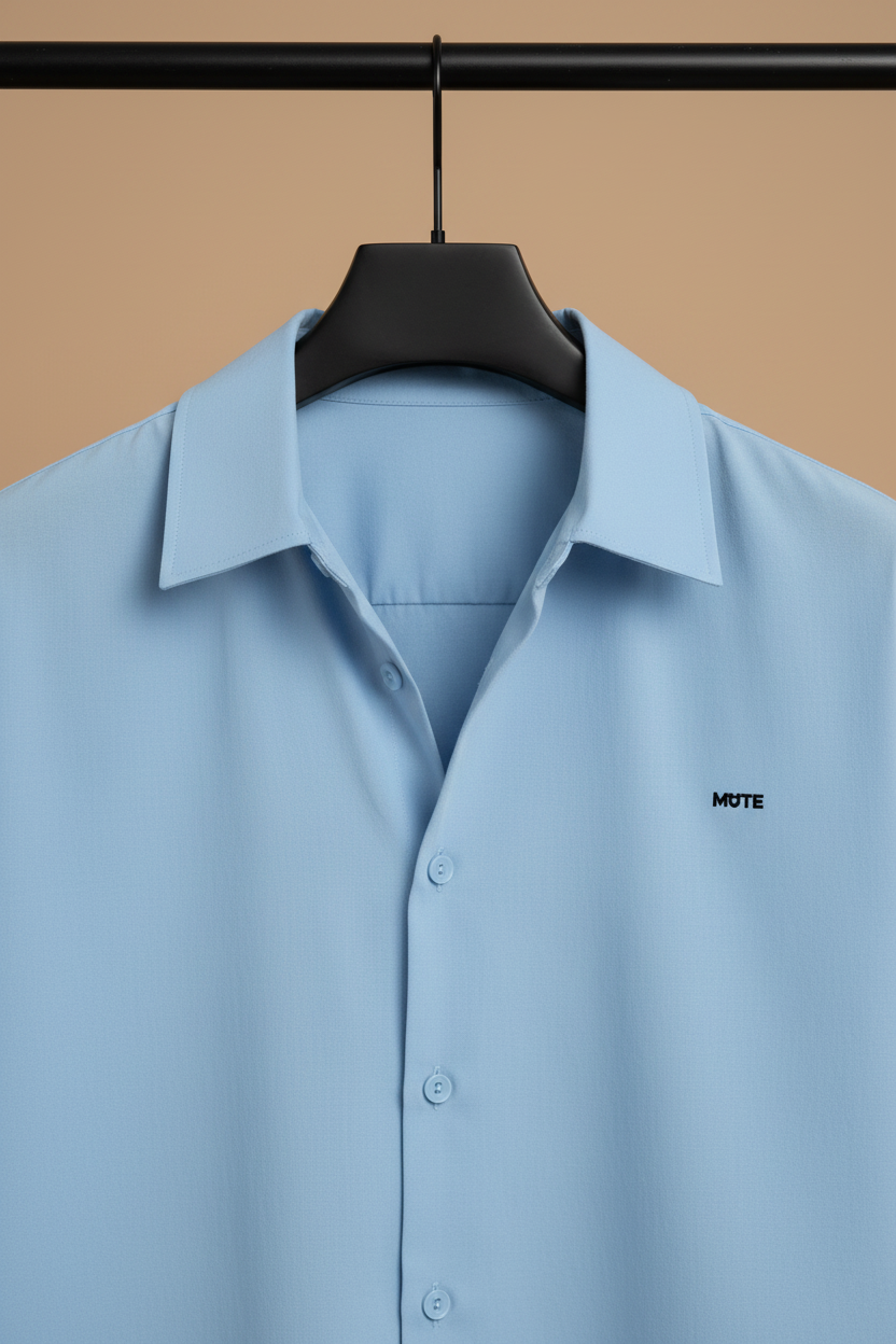 Hanger shot - Unbuttoned collar