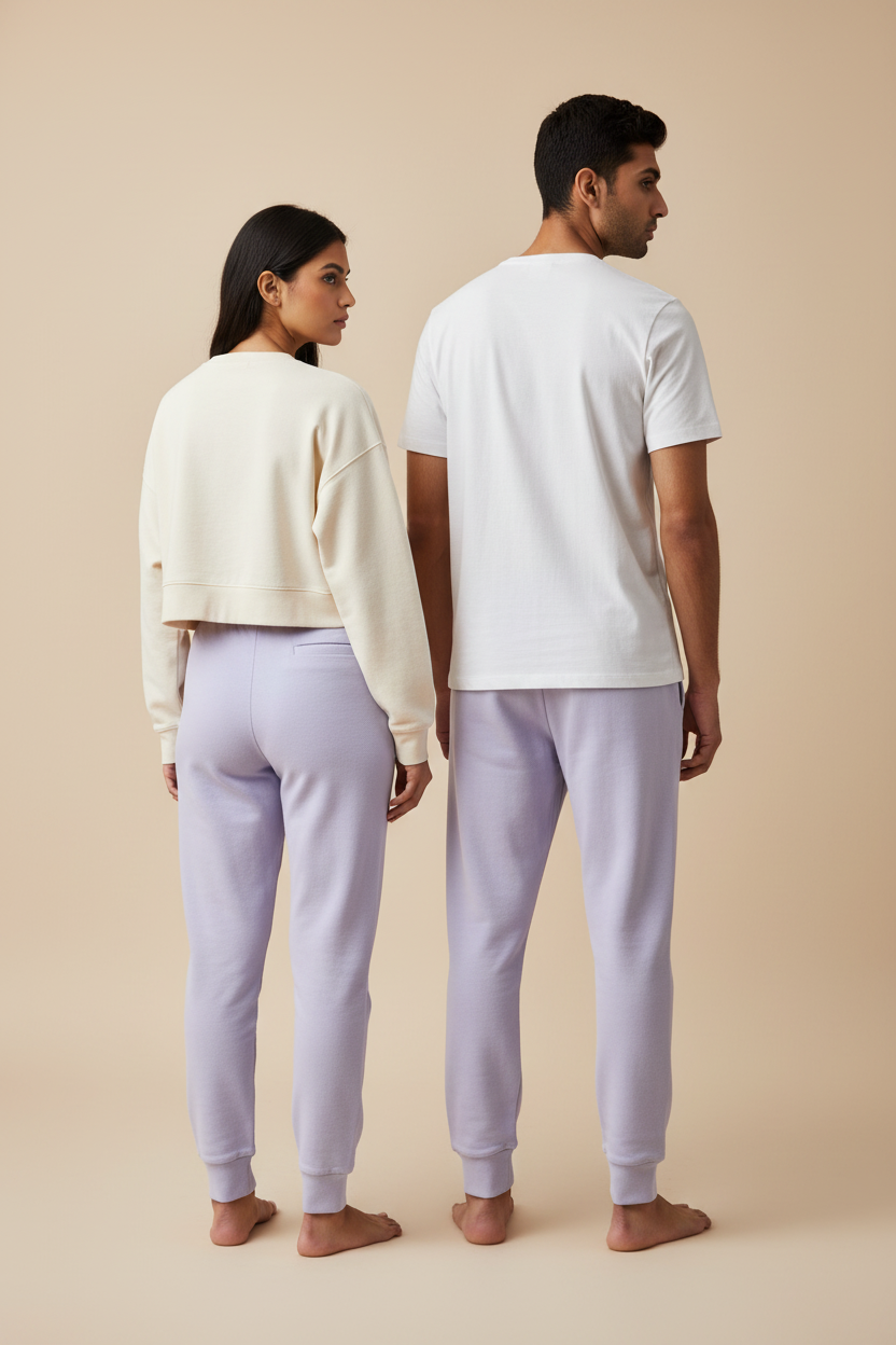Lavender Joggers Back View - Updated