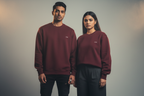 Moody shot - maroon sweatshirt