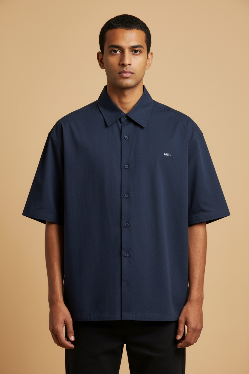MUTE | Signature Cotton Shirt in Ink