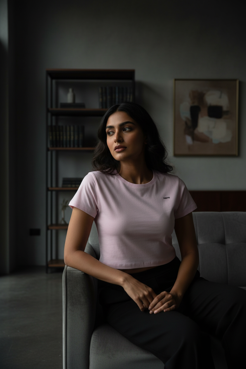 Pink Baby Tee Lifestyle