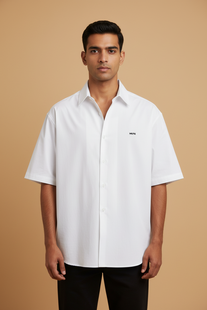 MUTE | Signature Cotton Shirt in Bone
